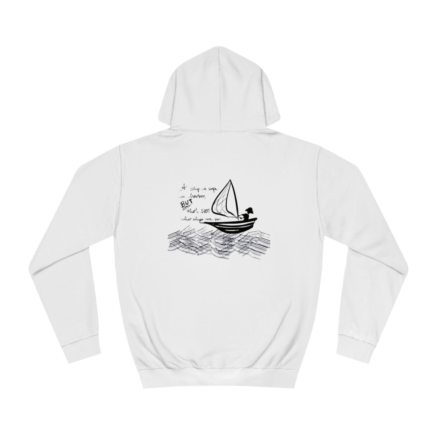 “Ship in harbor” Unisex College Hoodie